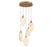 Kosmos 5 Light Round Led Chandelier Painted Antique Brass | 12382-030