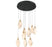 Kosmos 9 Light Round Led Chandelier Matte Black | 12383-02