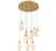 Kosmos 9 Light Round Led Chandelier Painted Antique Brass | 12383-030
