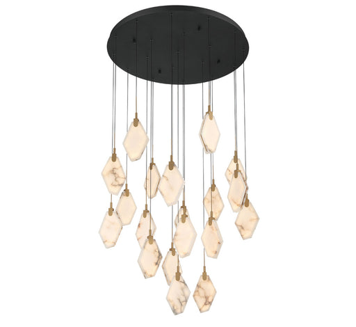 Kosmos 19 Light Round Led Chandelier Matte Black | 12384-02