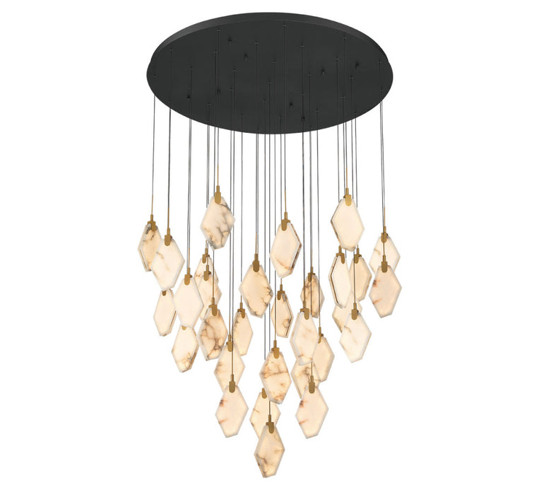 Kosmos 31 Light Round Led Chandelier Matte Black | 12385-02