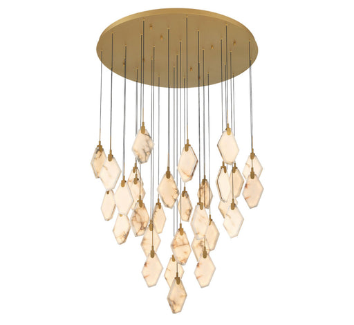 Kosmos 31 Light Round Led Chandelier Painted Antique Brass | 12385-030