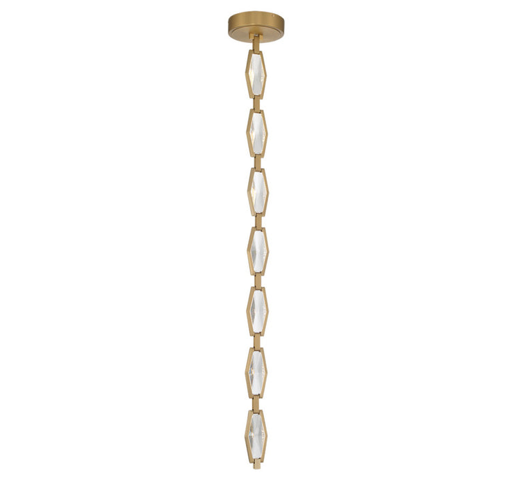 Rimini 7 Light Led Chandelier Aged Brass | 12393-022
