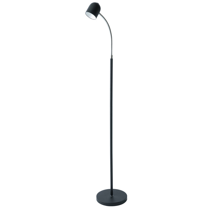 5w Floor Lamp, Satin Black Finish | 123LEDF-BK