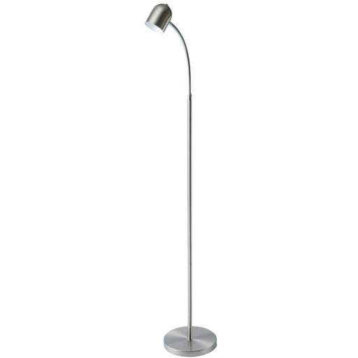 5w Floor Lamp, Satin Chrome Finish | 123LEDF-SC