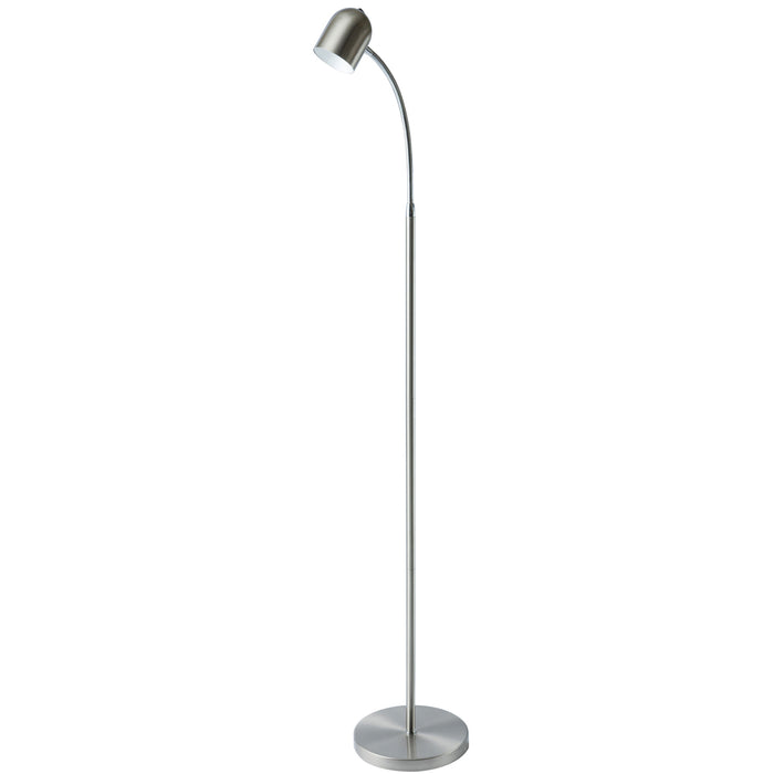 5w Floor Lamp, Satin Chrome Finish | 123LEDF-SC