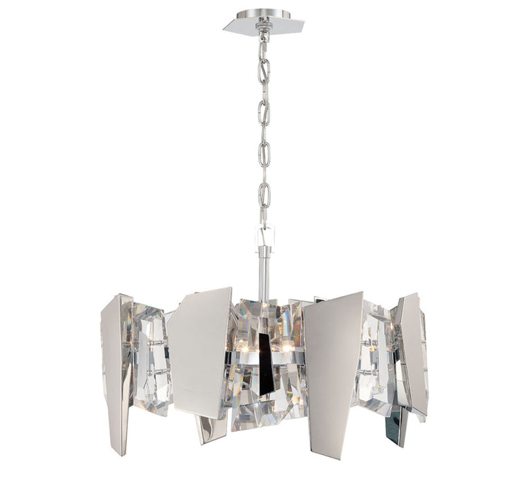 Castellana 4 Light Convertible Ceiling Mount/ Pendant Chrome Clear Crystal | 12405-01