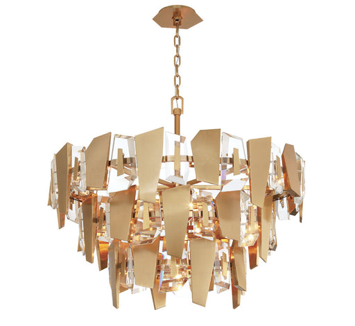 Castellana 3 Tier 24 Light Grand Chandelier Brushed Brass Clear Crystal | 12406-037