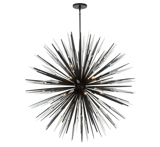 Pragma 18 Light Chandelier Metallic Black | 12433-06
