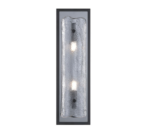 Sorrento 2 Light Led Wall Mount Clear Black Canopy | 12437-017-02