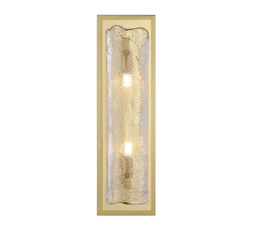 Sorrento 2 Light Led Wall Mount Clear Gold Canopy | 12437-017-07
