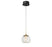 Camerino 1 Light Led Pendant Matte Black | 12438-02
