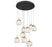 Camerino 9 Light Round Led Chandelier Matte Black | 12441-02
