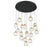 Camerino 19 Light Round Led Chandelier Matte Black | 12442-02