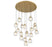 Camerino 19 Light Round Led Chandelier Painted Antique Brass | 12442-030