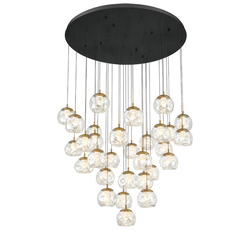 Camerino 31 Light Round Led Chandelier Matte Black | 12443-02