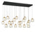 Camerino 20 Light Rectangular Led Chandelier Matte Black | 12447-02