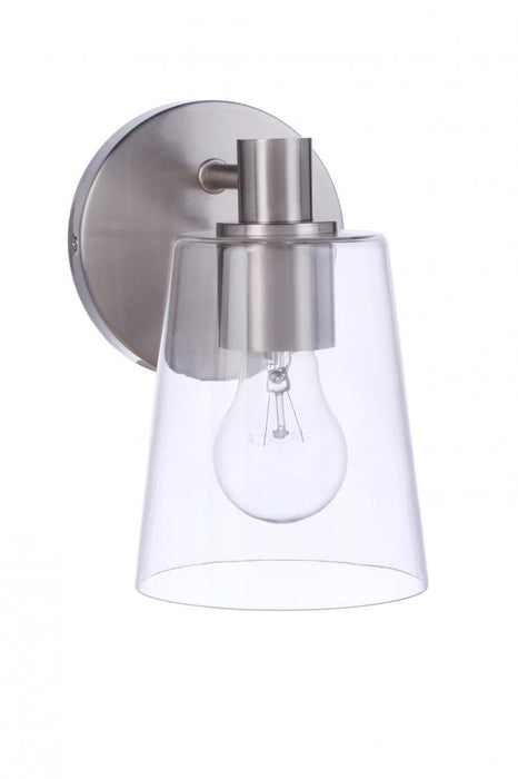 Craftmade Emilio 1 Light Wall Sconce in Brushed Polished Nickel