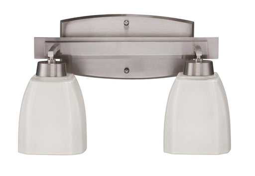 Craftmade Bridwell 2 Light Vanity in Brushed Polished Nickel