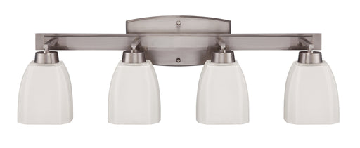 Craftmade Bridwell 4 Light Vanity in Brushed Polished Nickel