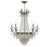 Crystorama Majestic 11 Light Swarovski Strass Crystal Historic Brass Chandelier