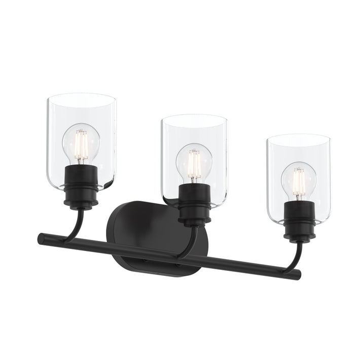 Reines Three-light Bath Vanity With Clear Glass Shades | P300567-31M