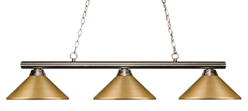 3 Light Billiard | 155-3BN-MSG