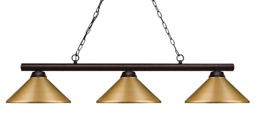 3 Light Billiard | 155-3BRZ-MSG