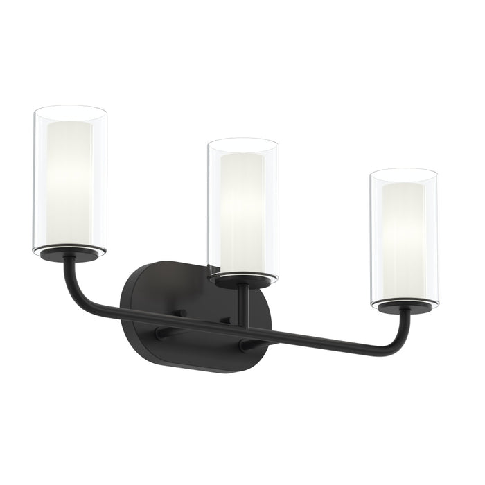 Mack Three-light Vanity Light With Layered Glass Shades | P300576-31M