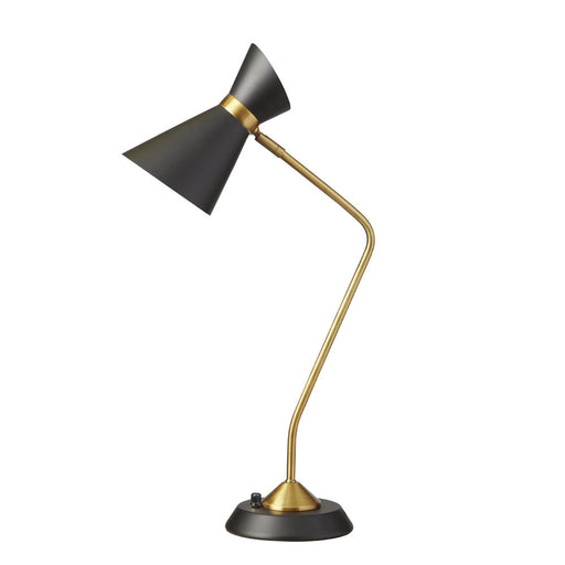 Dainolite 1 Light Table Lamp w/ Black Shade, VB