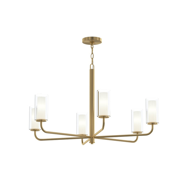 Mack Six-light Chandelier With Layered Glass Shades | P400477-191