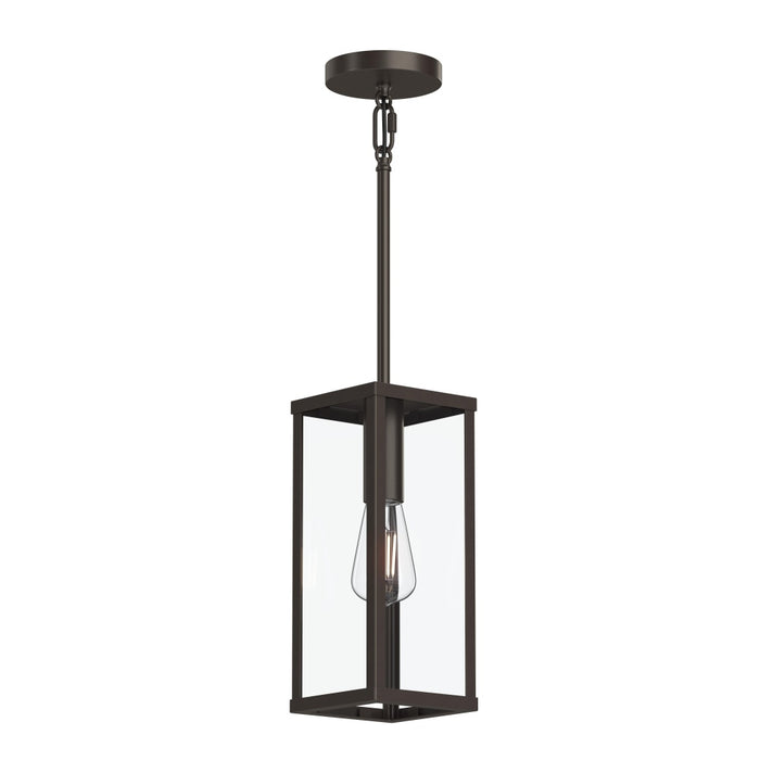 Ryle One-light Outdoor Pendant Light With Clear Glass Panels | P550146-020