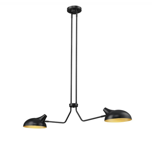 2 Light Linear Chandelier | 1942-2L-MB