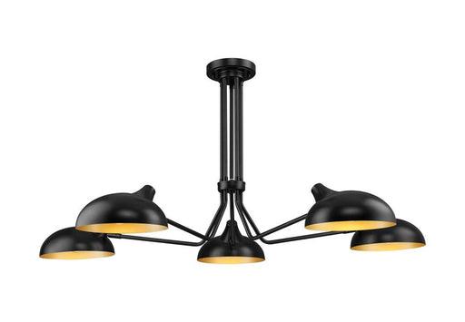 5 Light Semi Flush Mount | 1942-5SF-MB
