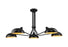 5 Light Semi Flush Mount | 1942-5SF-MB