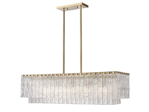 5 Light Linear Chandelier | 1943-42L-MGLD