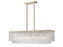 5 Light Linear Chandelier | 1943-42L-MGLD