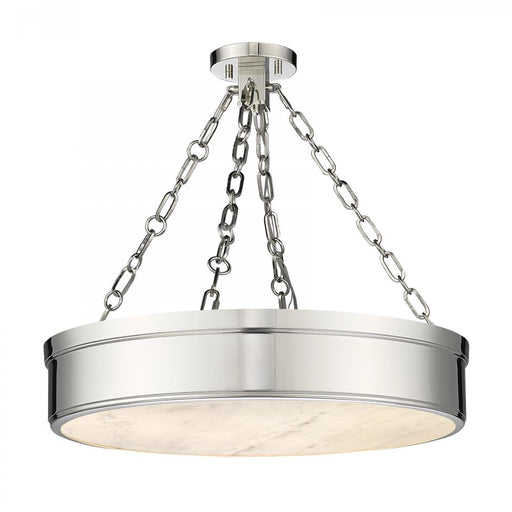 3 Light Semi Flush Mount | 1944SF22-PN-LED