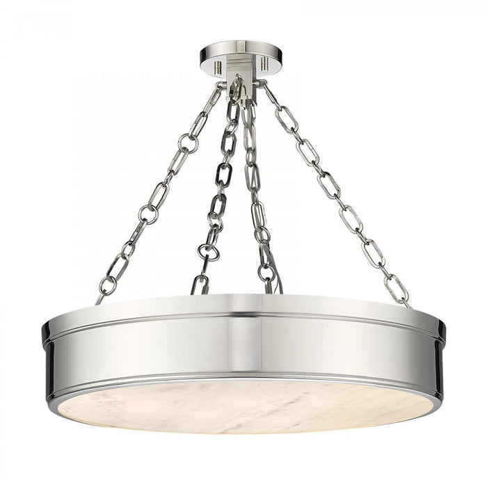 3 Light Semi Flush Mount | 1944SF22-PN-LED