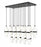 17 Light Linear Chandelier | 1946P-17L-MB