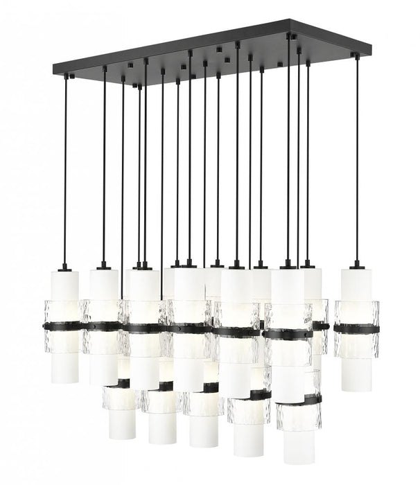 17 Light Linear Chandelier | 1946P-17L-MB