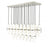 23 Light Linear Chandelier | 1946P-23L-BN