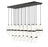 23 Light Linear Chandelier | 1946P-23L-MB