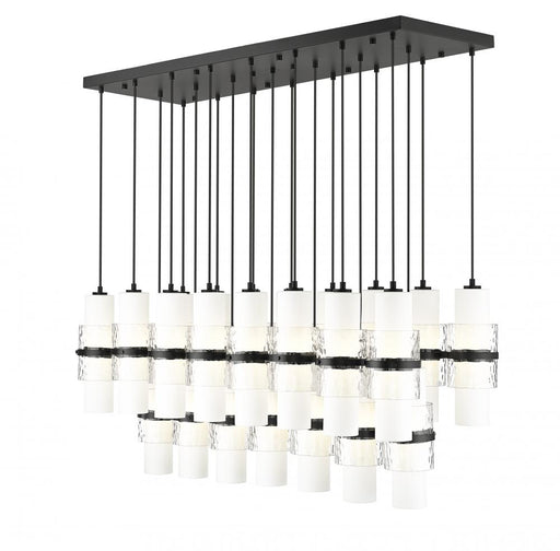 23 Light Linear Chandelier | 1946P-23L-MB