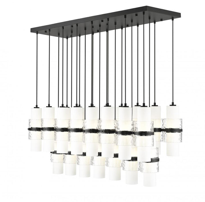 23 Light Linear Chandelier | 1946P-23L-MB