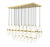 23 Light Linear Chandelier | 1946P-23L-MGLD