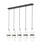 5 Light Linear Chandelier | 1946P-5L-MB