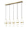 5 Light Linear Chandelier | 1946P-5L-MGLD