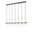 7 Light Linear Chandelier | 1946P-7L-MB