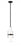 1 Light Pendant | 1946P-ROD-MB